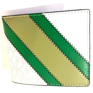 Michael Kors Cooper Logo and Striped Billfold Unisex Wallet